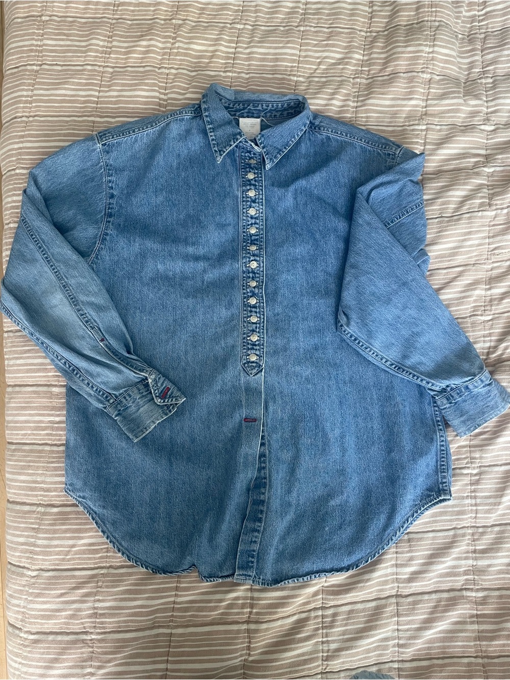Vintage RARE Old Navy blue Denim Button-Up Shirt